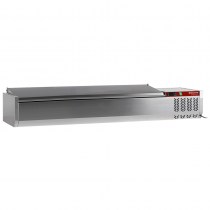 TOPPING SHELF REFRIGERATED WITH LID COMPACT LINE