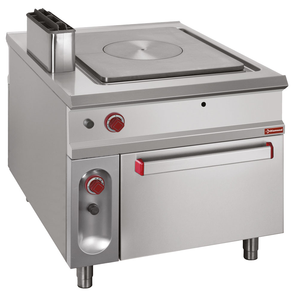 SOLID TOP STOVE ON GAS OVEN GN 2/1- PASS-THROUGH    G1/TF2